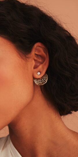 EAR JACKET NINA OURO 18K